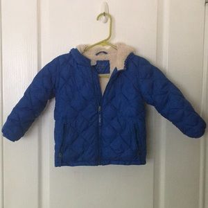 L.L. Bean size 3T Sherpa lined blue jacket